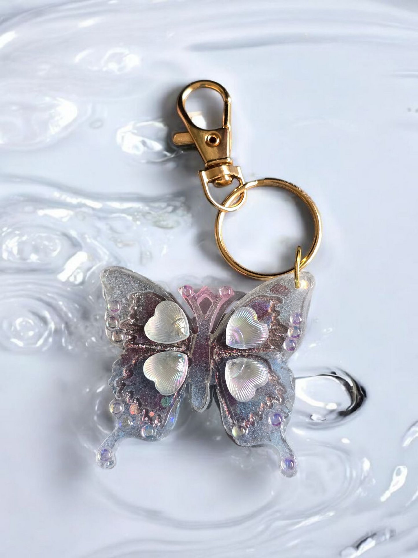 Keycharm butterfly lilac