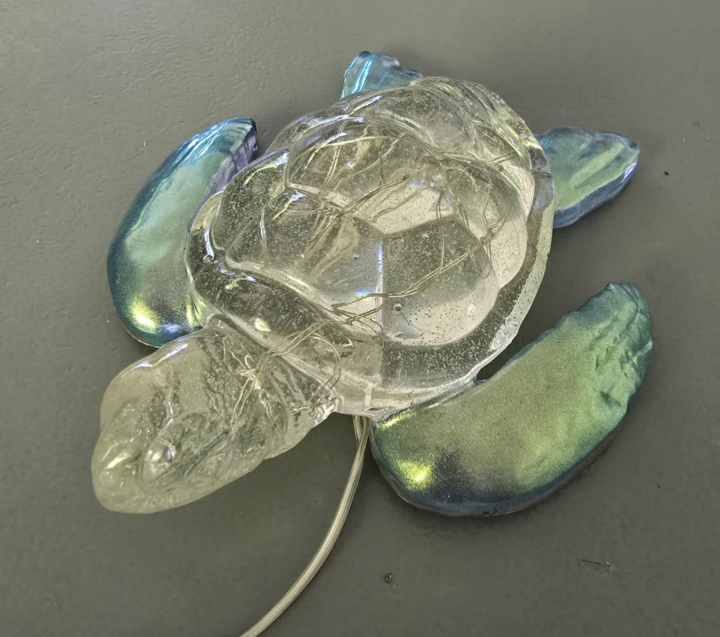 Turtle night light green