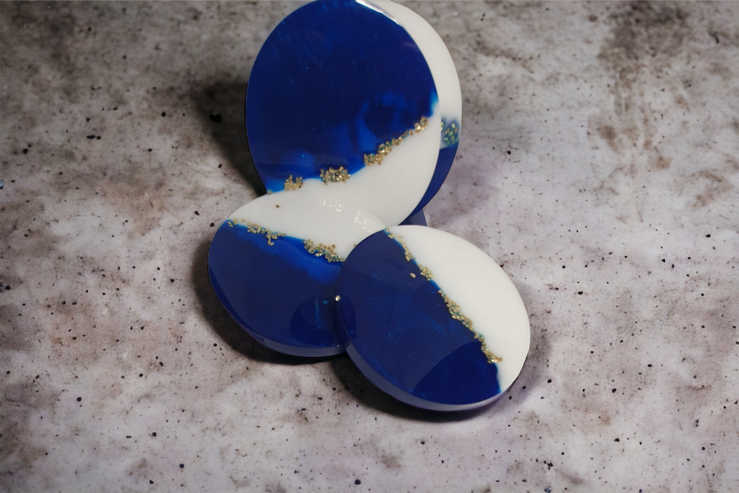 Coaster set (4 coaster ) Azure Blue with stand