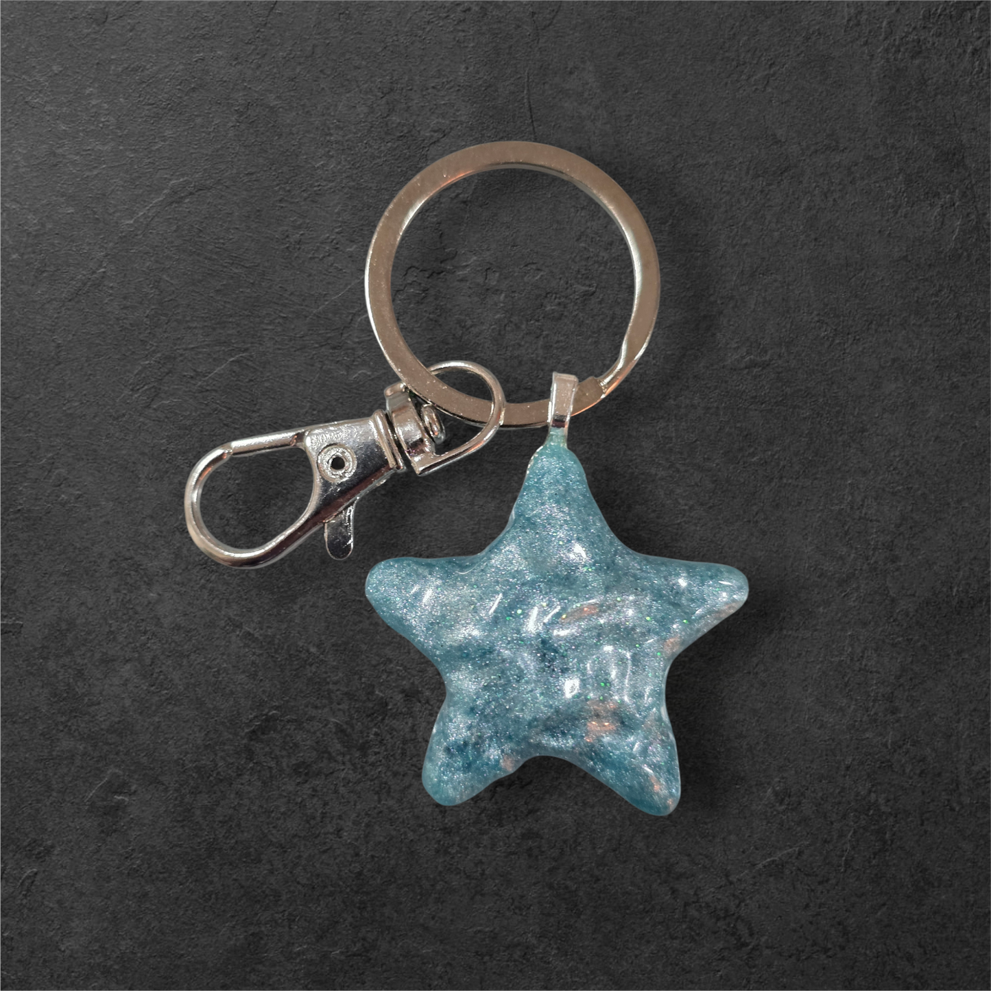 Keycharm blue starfish
