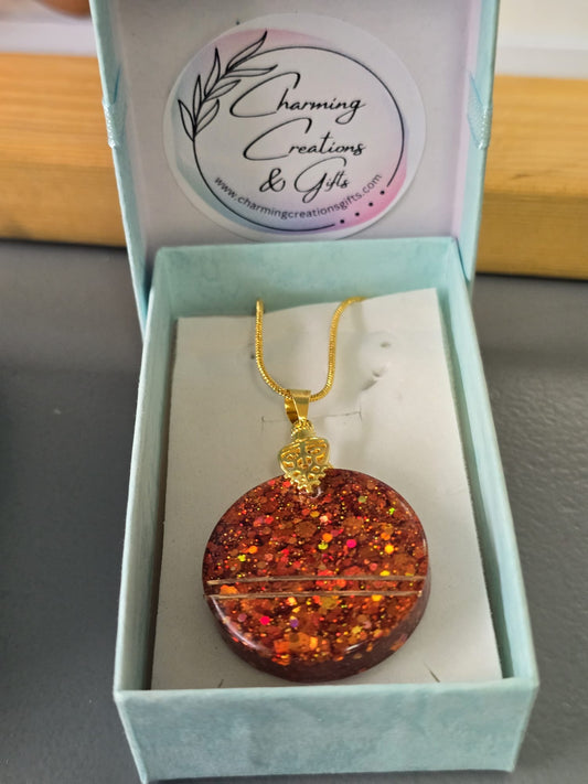 Pendant burnt orange