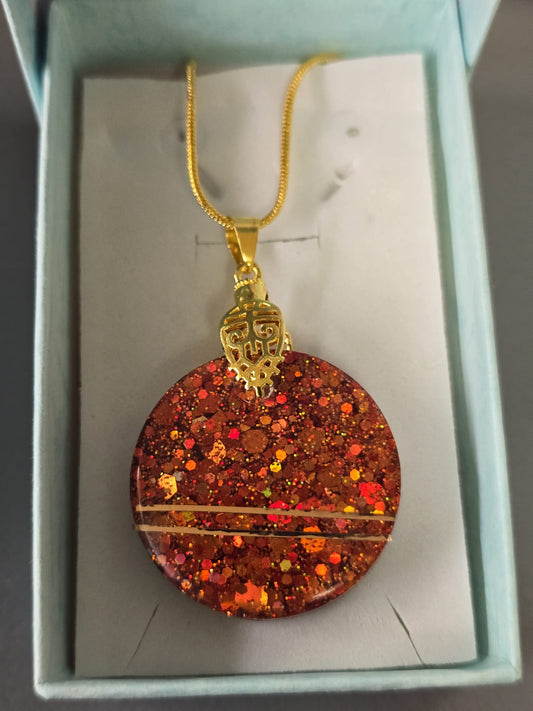 Pendant burnt orange
