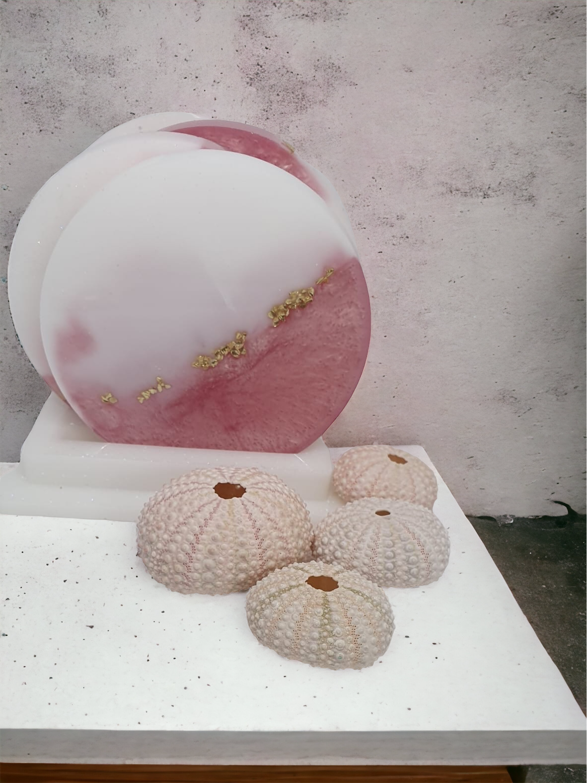 Coaster Set Magical Sunset (set of 4 with Stand)