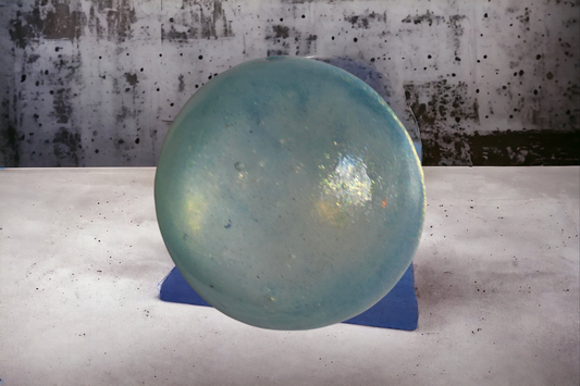 Earrings stud with matching brooch pin very pale blue