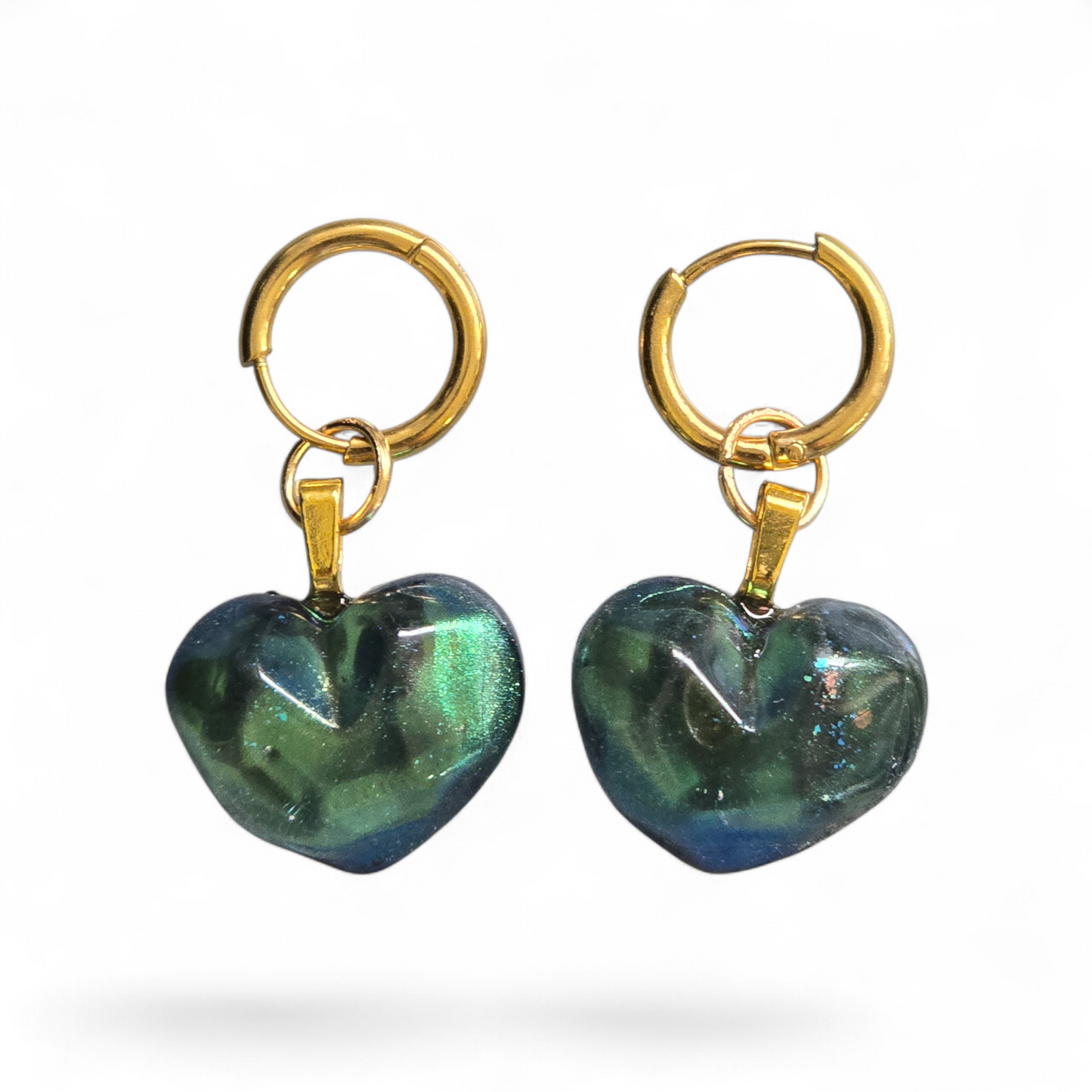Earrings dangling heart