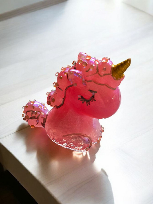 Unicorn pink figurine