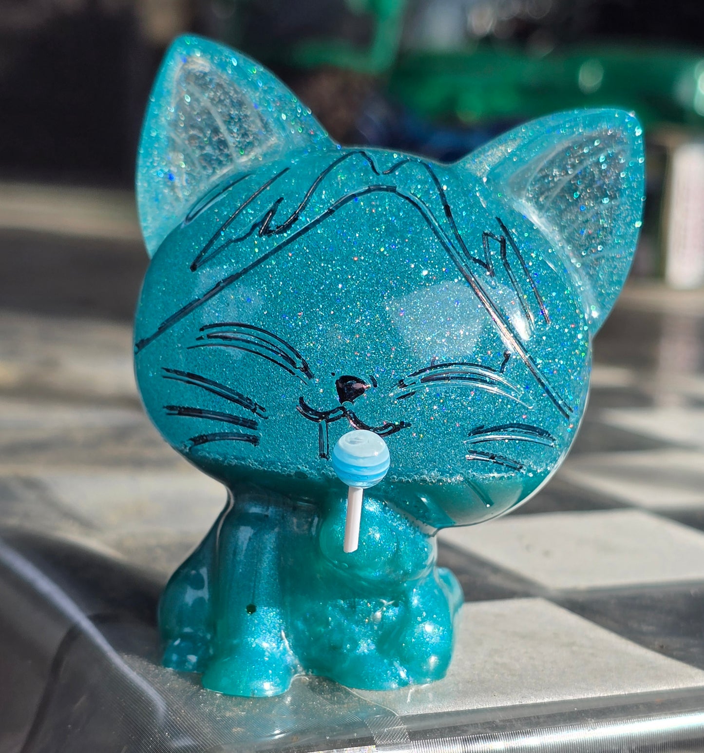 Cat turquoise