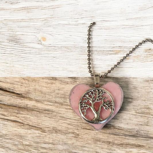 Pendant pink heart