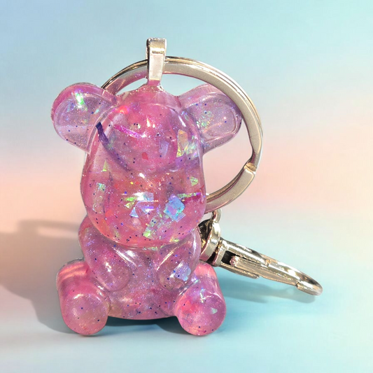 Keycharm teddy bear pink