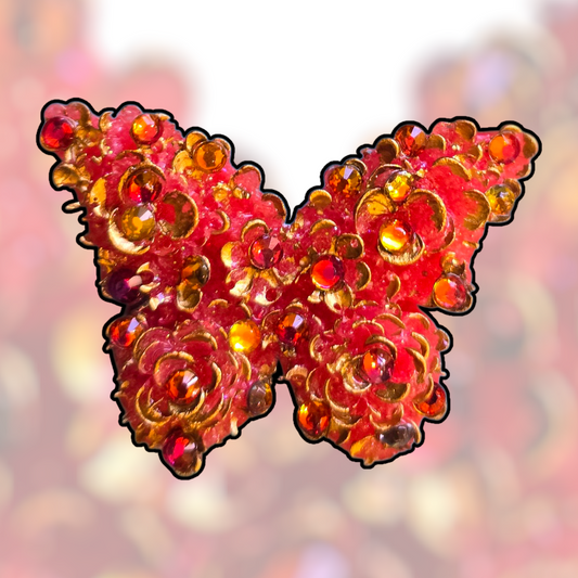 Magnets butterflies coral 3 per set
