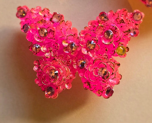 Magnets butterflies pink set of 3