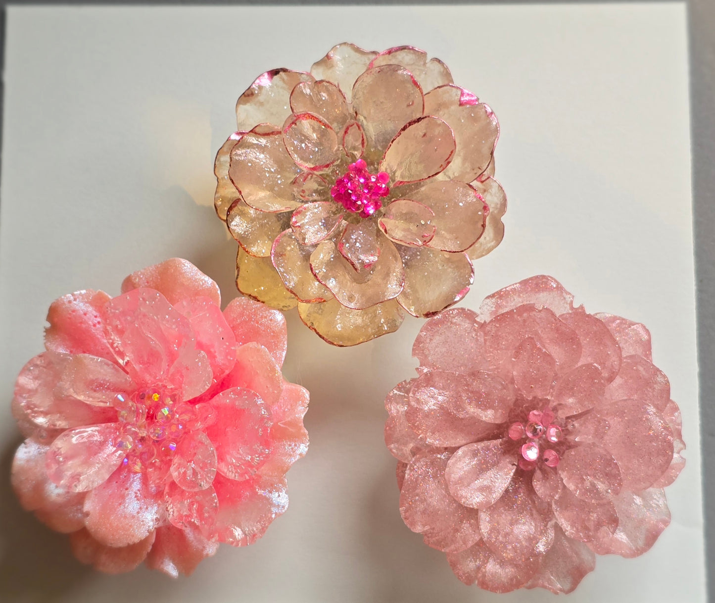 Magnets pink flowers