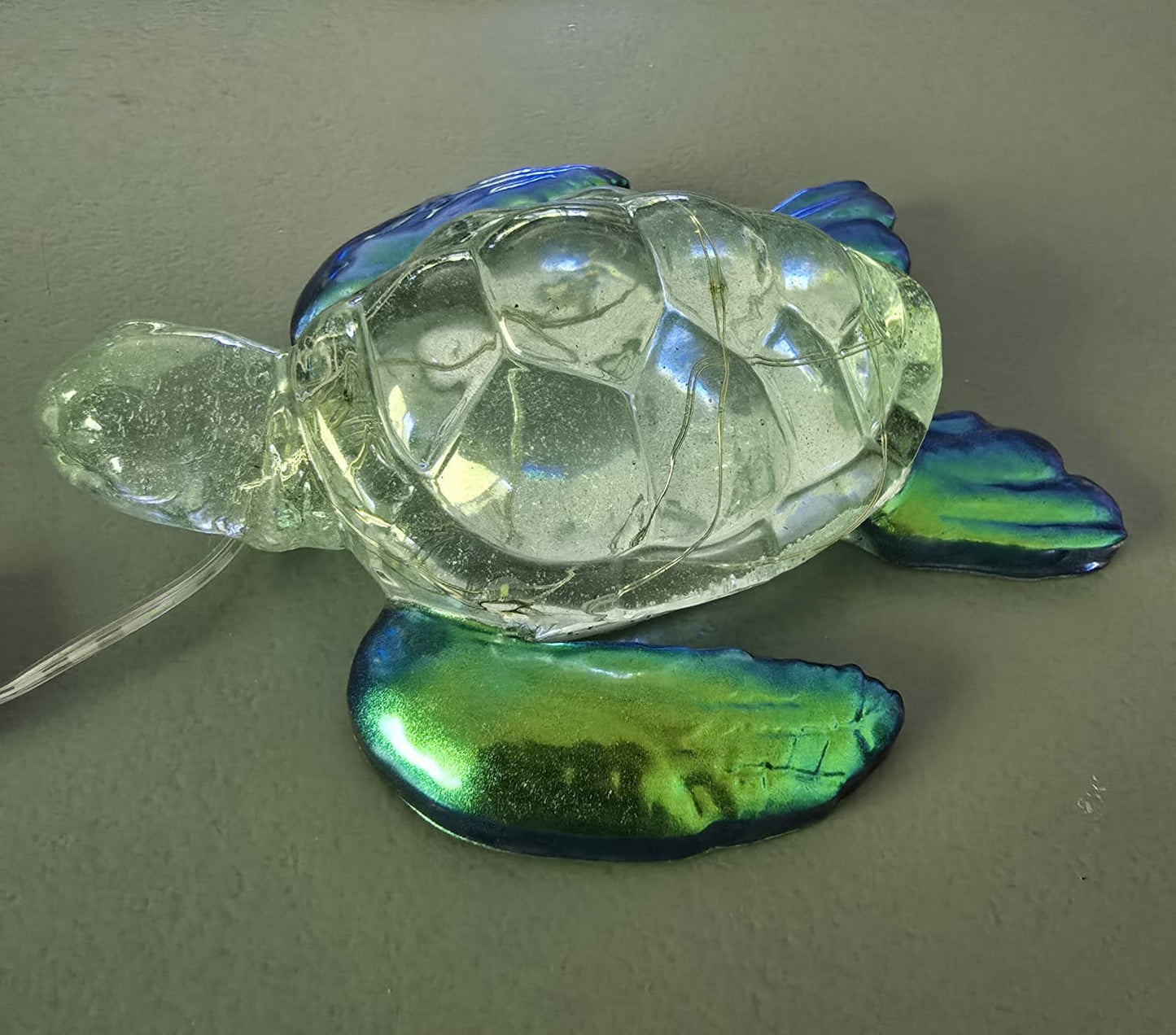 Turtle night light green