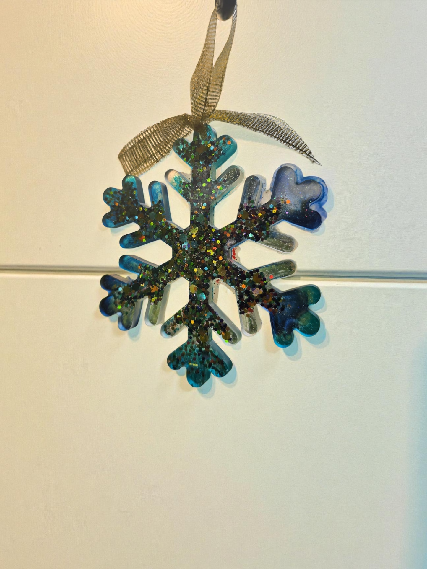 Christmas Snowflake set of 4 turquoise