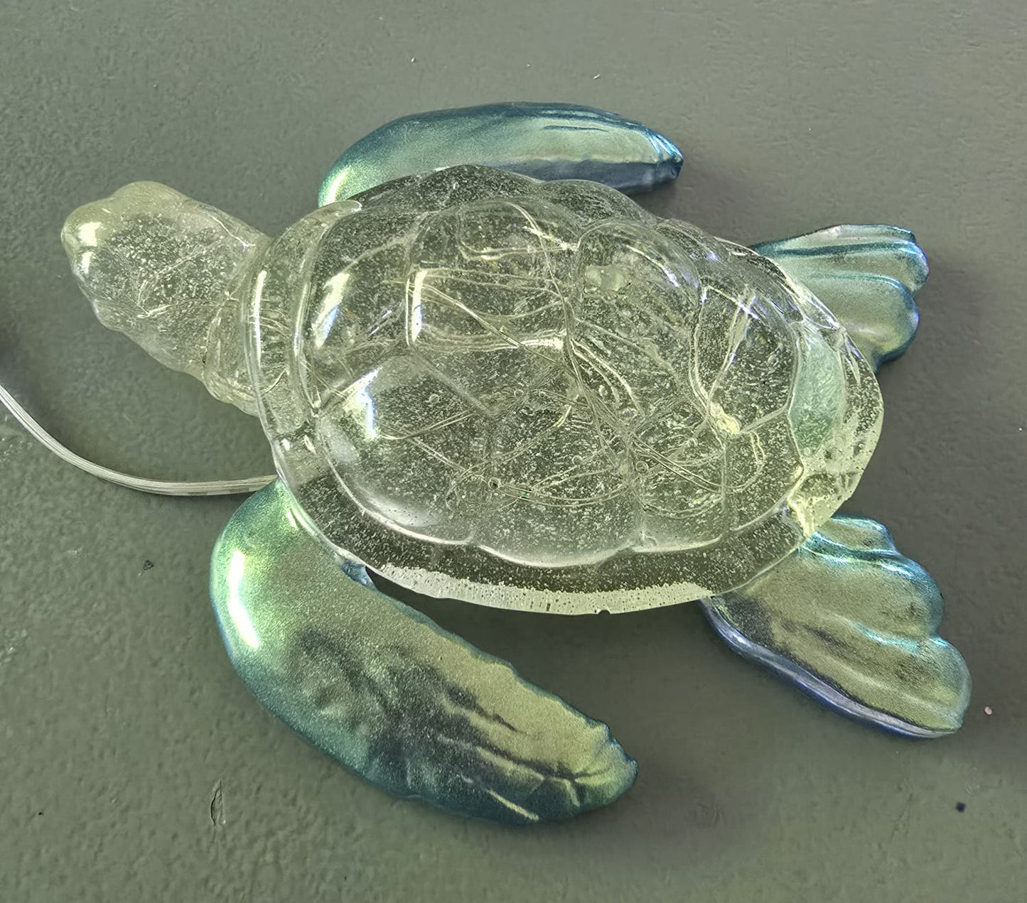 Turtle night light green