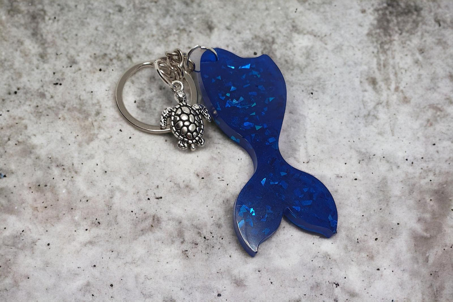 Keyring mermaid tail with charm