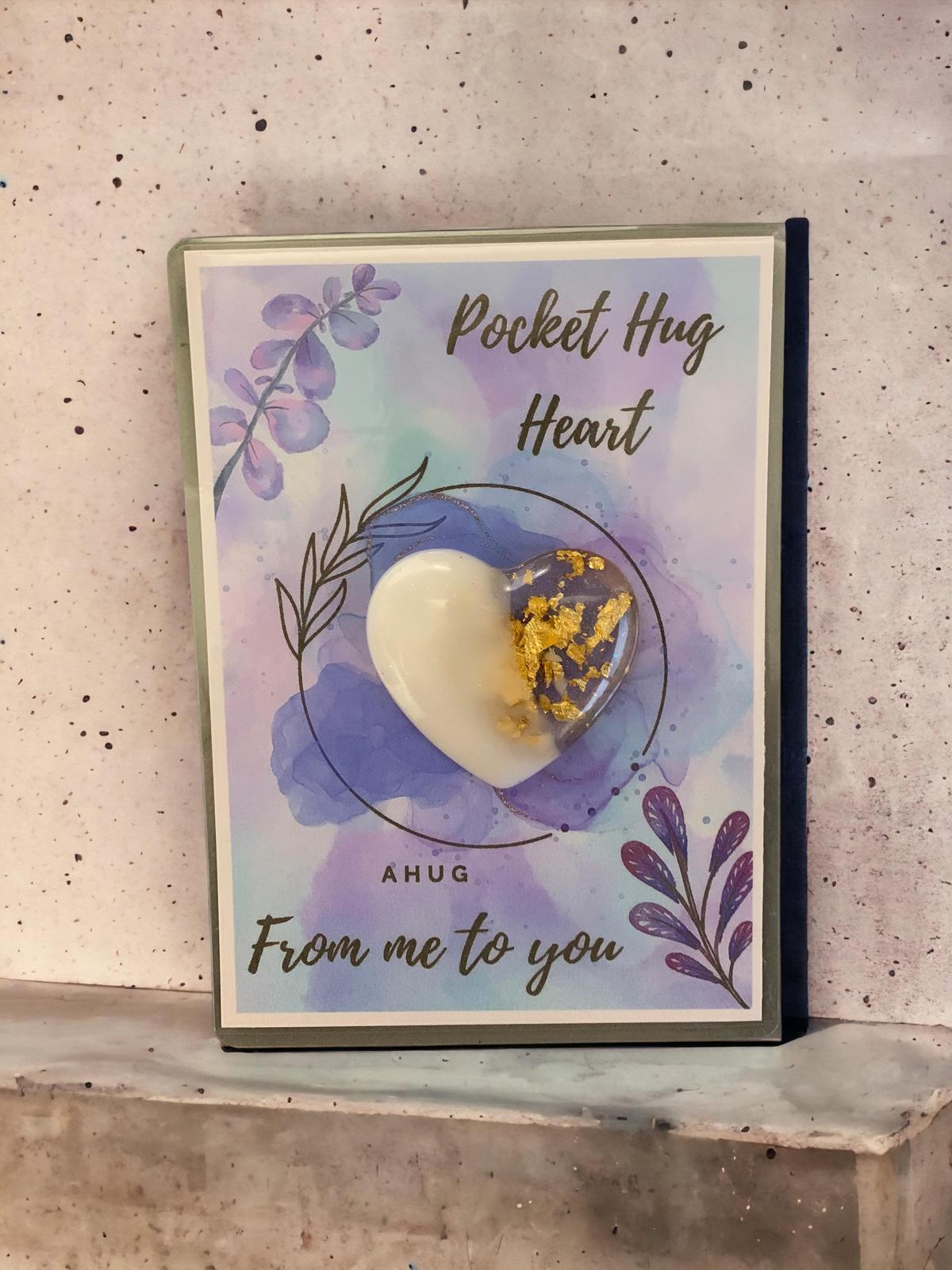 Pocket Hug Heart Card Including Love Heart