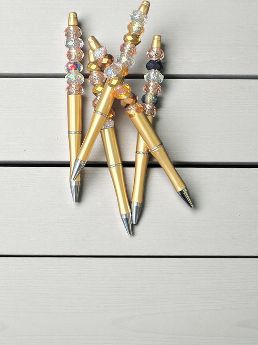 Beaded Pens golden