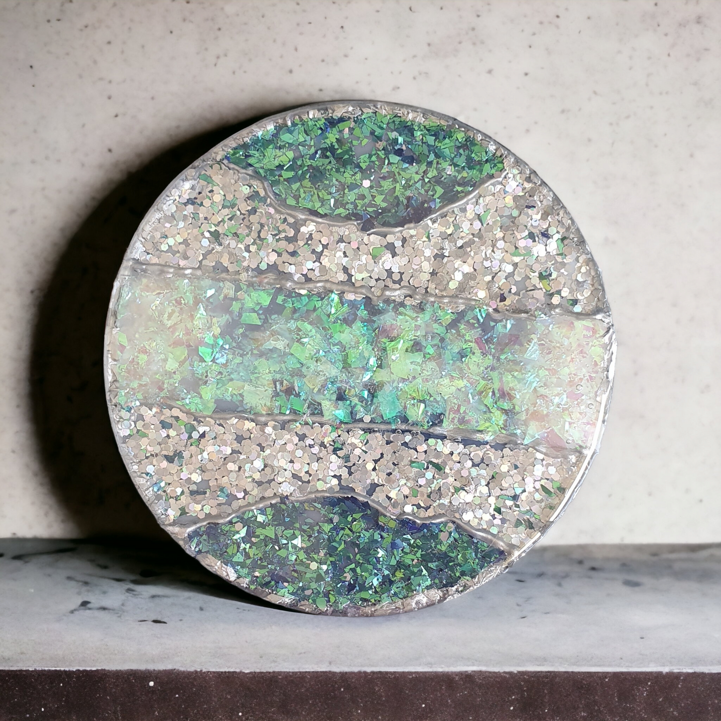 Coaster set of 4 with plate