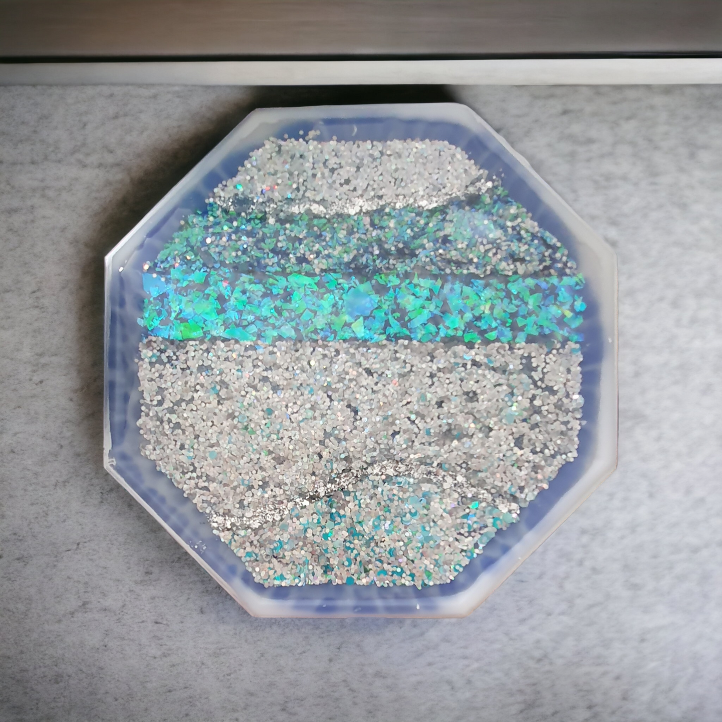 Coaster set of 4 with plate