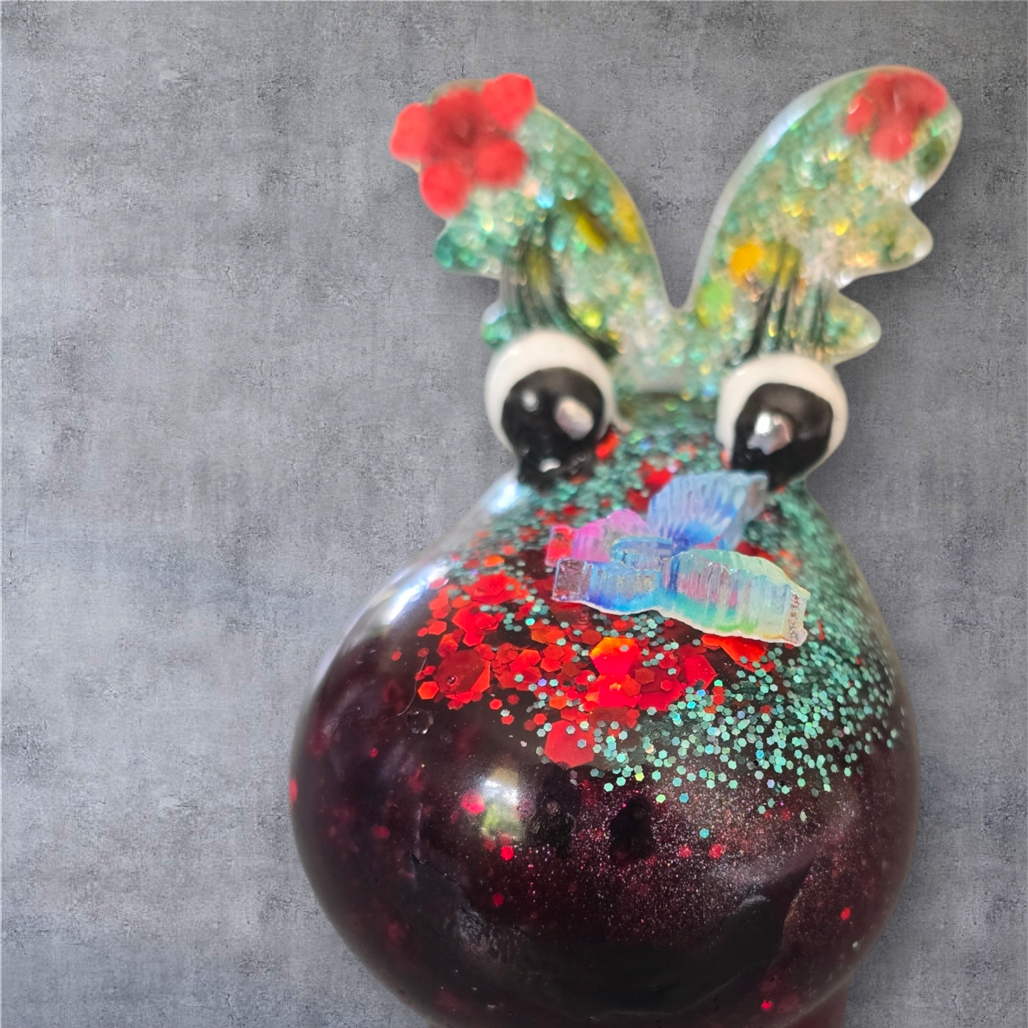 Reindeer deep red and sage green