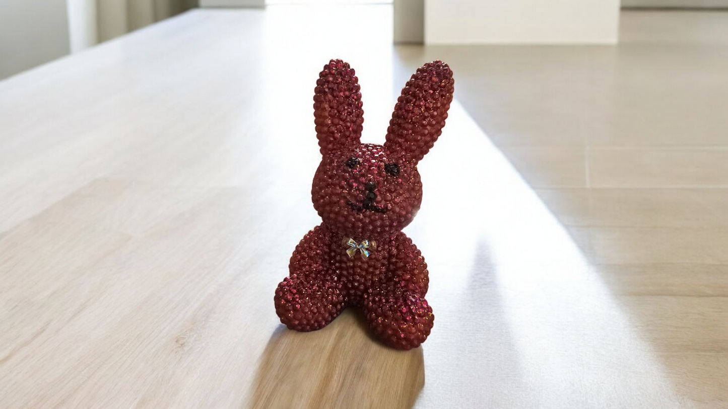 Bunny sparkle burgundy