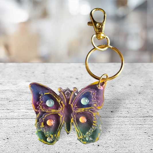 Keycharm butterfly rainbow