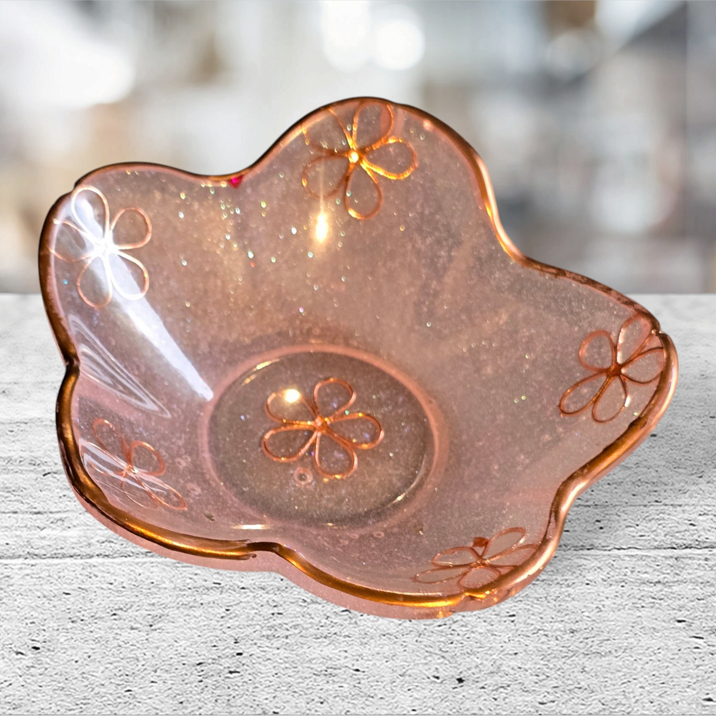 Bowl petal rose gold