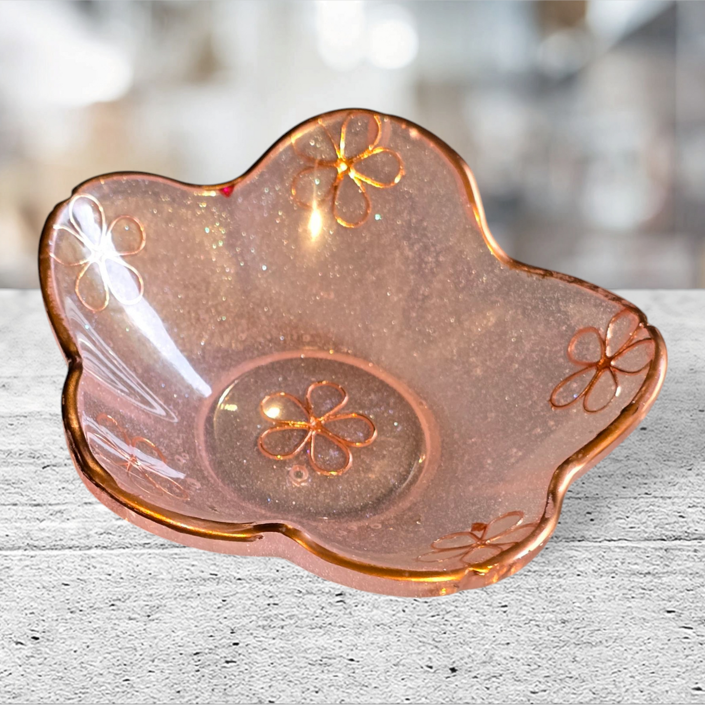 Bowl petal rose gold