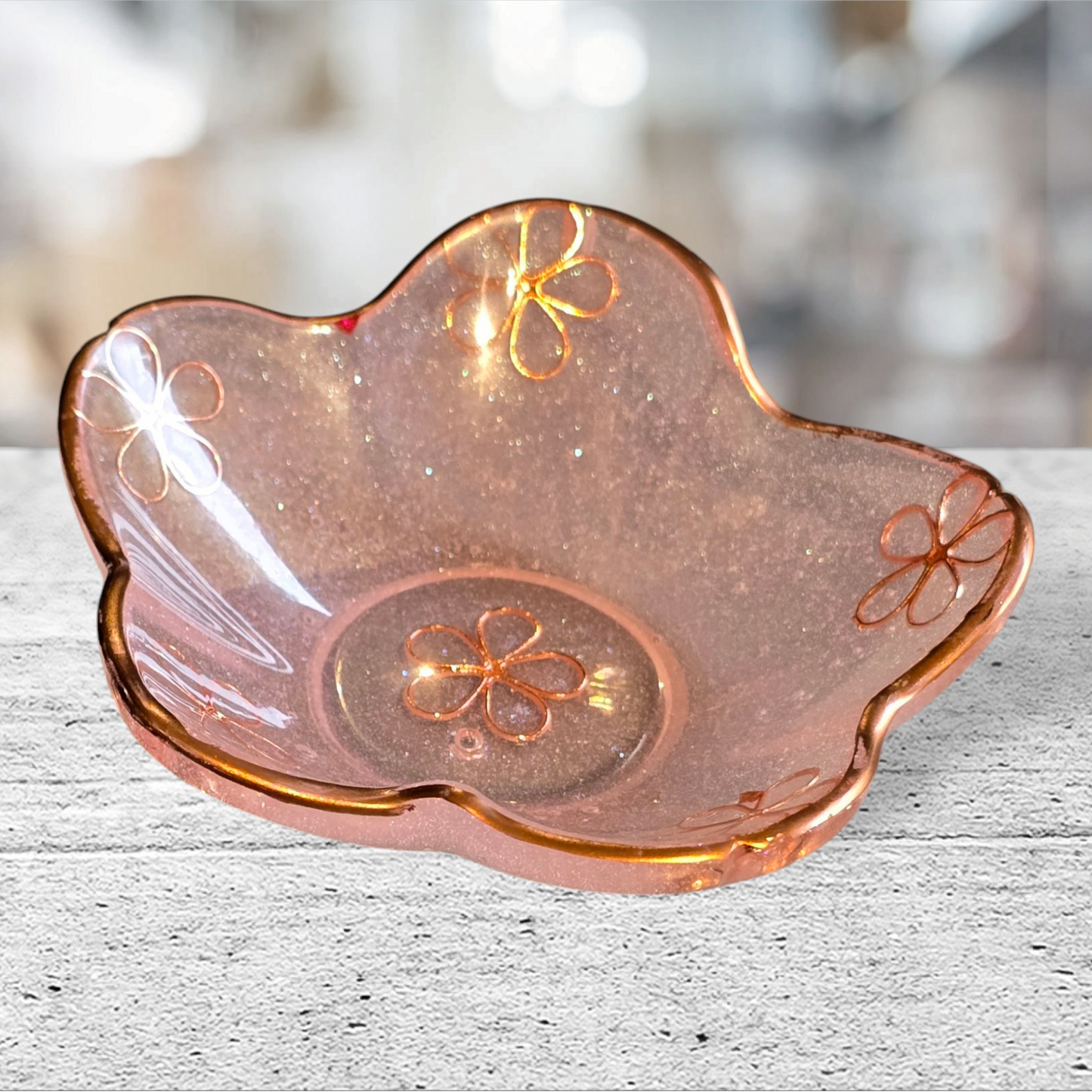 Bowl petal rose gold