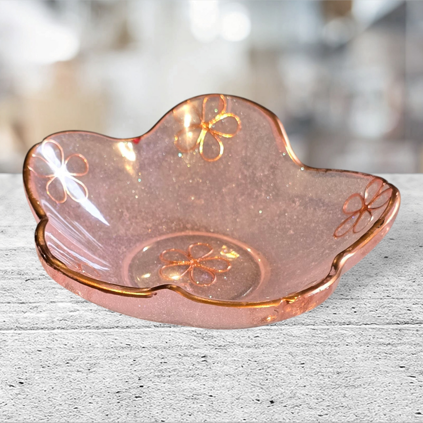 Bowl petal rose gold