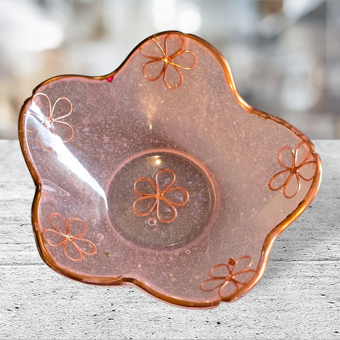 Bowl petal rose gold
