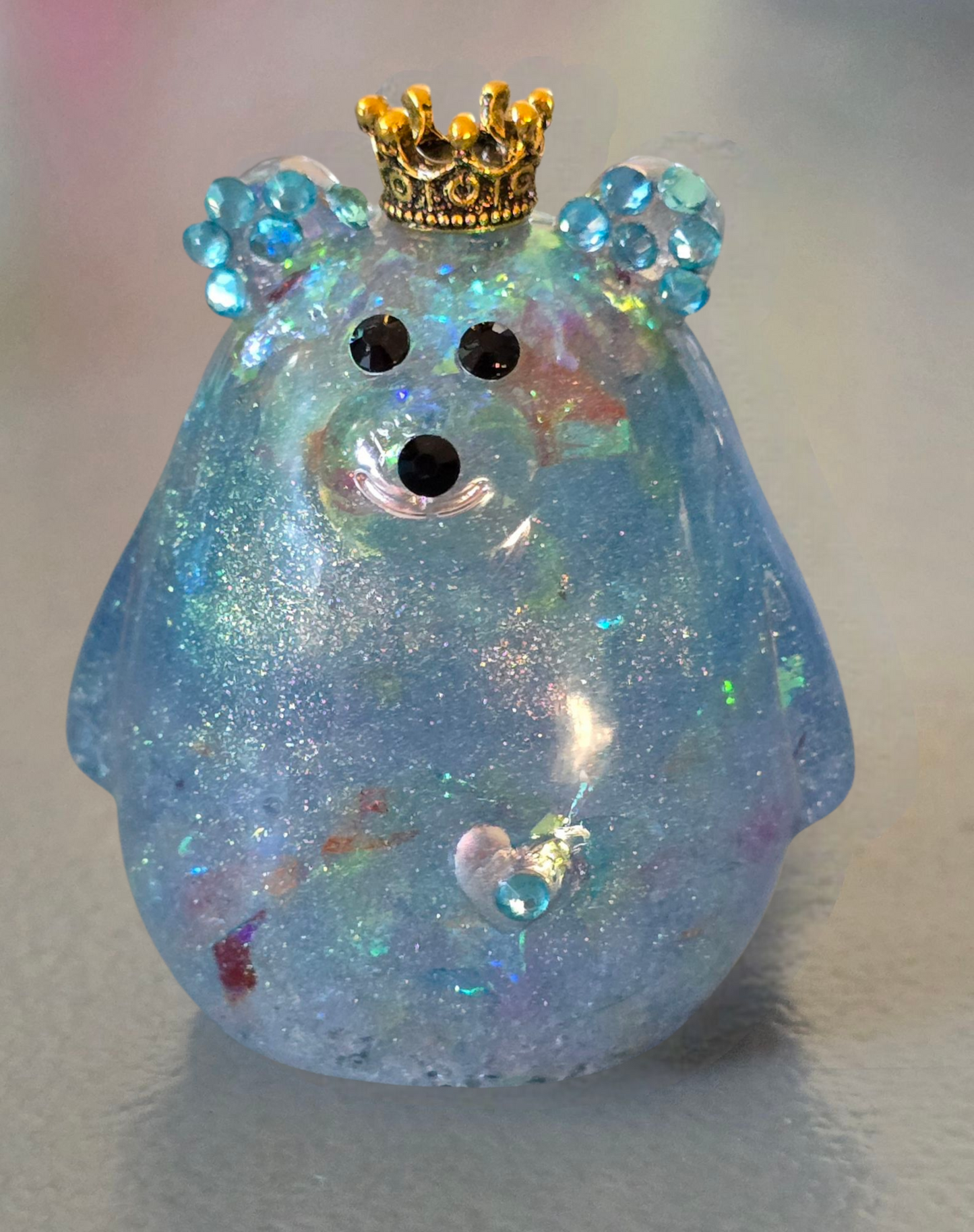 Bear sparkling blue