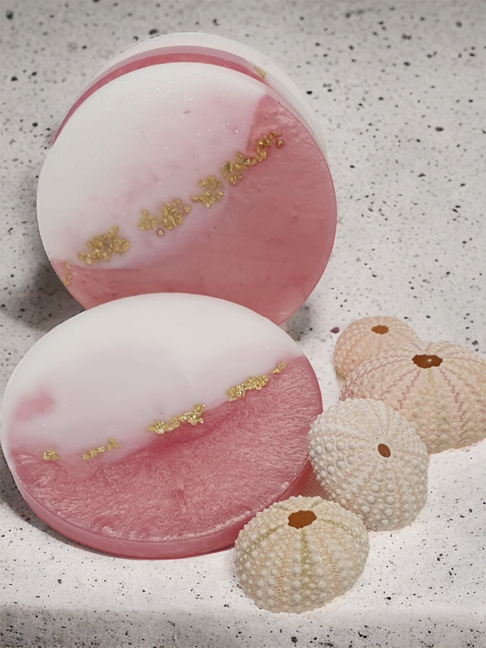 Coaster Set Magical Sunset (set of 4 with Stand)