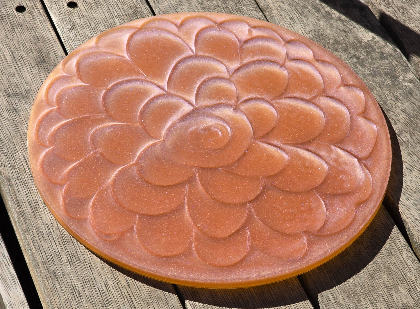 Round platter Rose pink