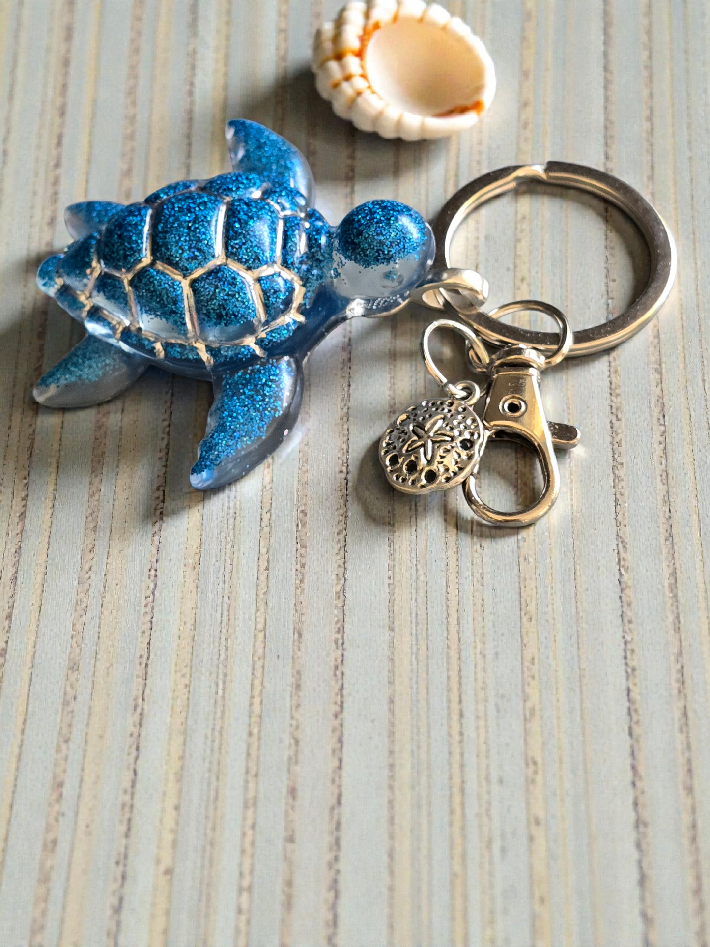 Keycharm turtle blue