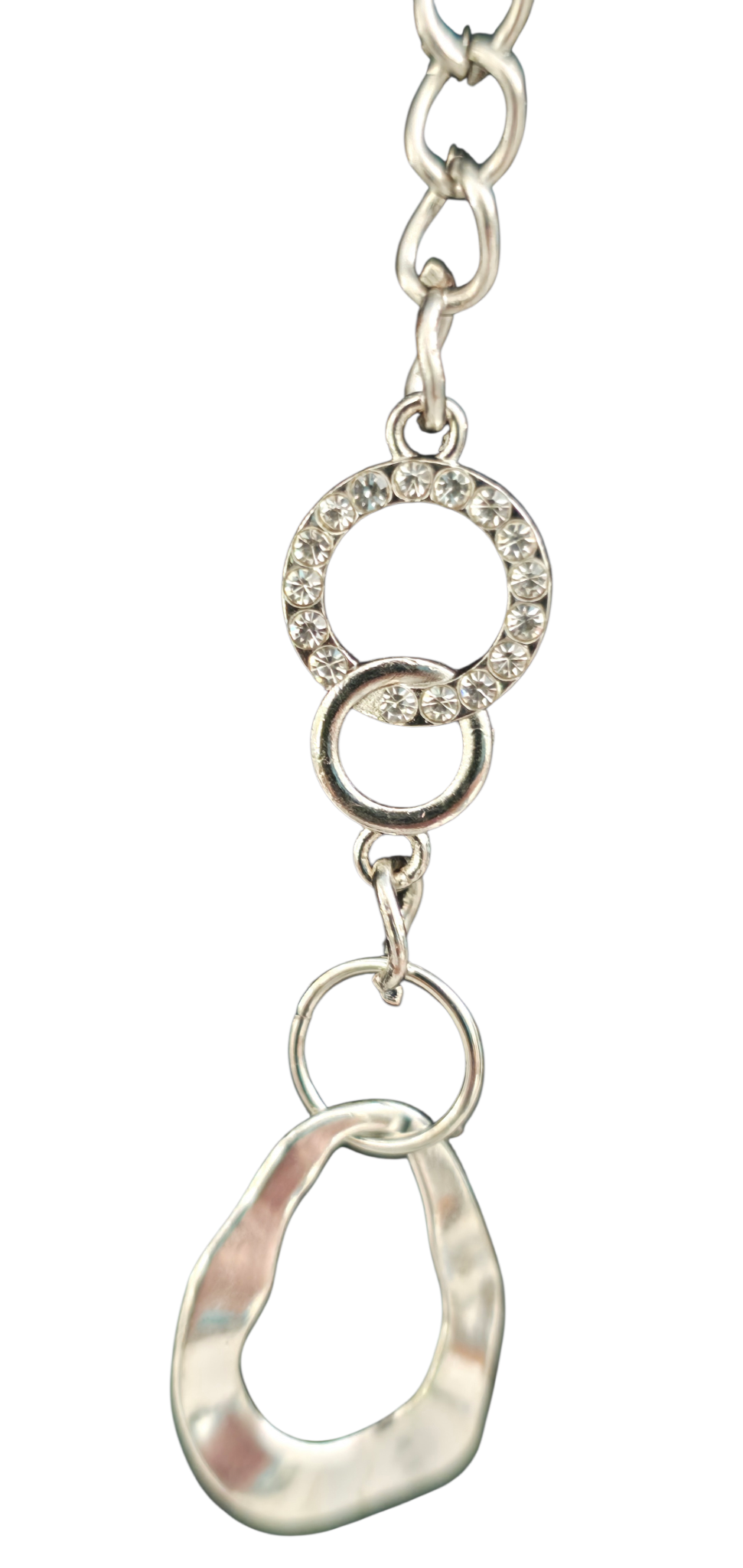 Pendant silver lariat style