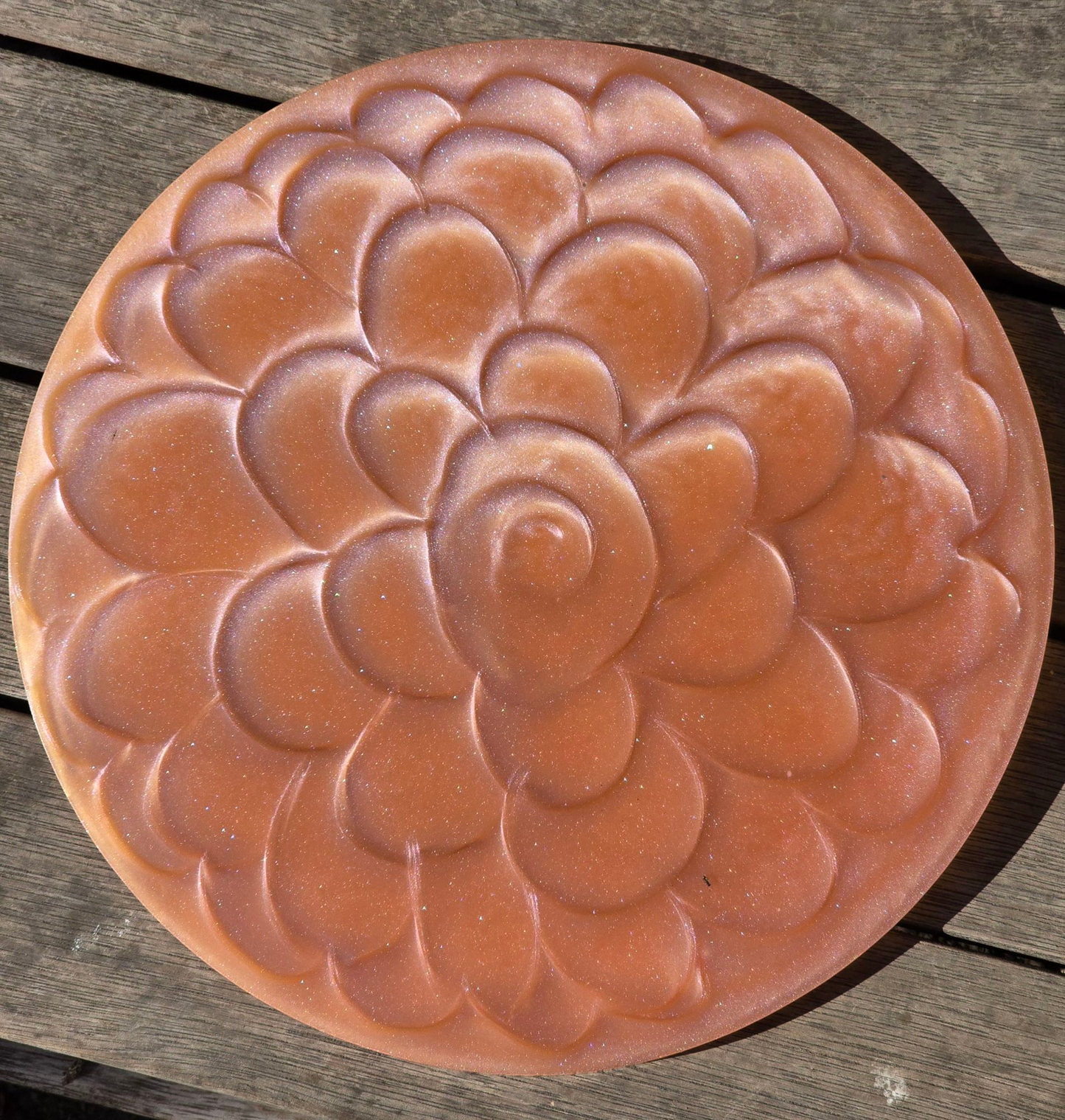 Round platter Rose pink