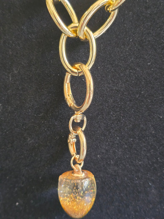 Pendant chunky gold chain