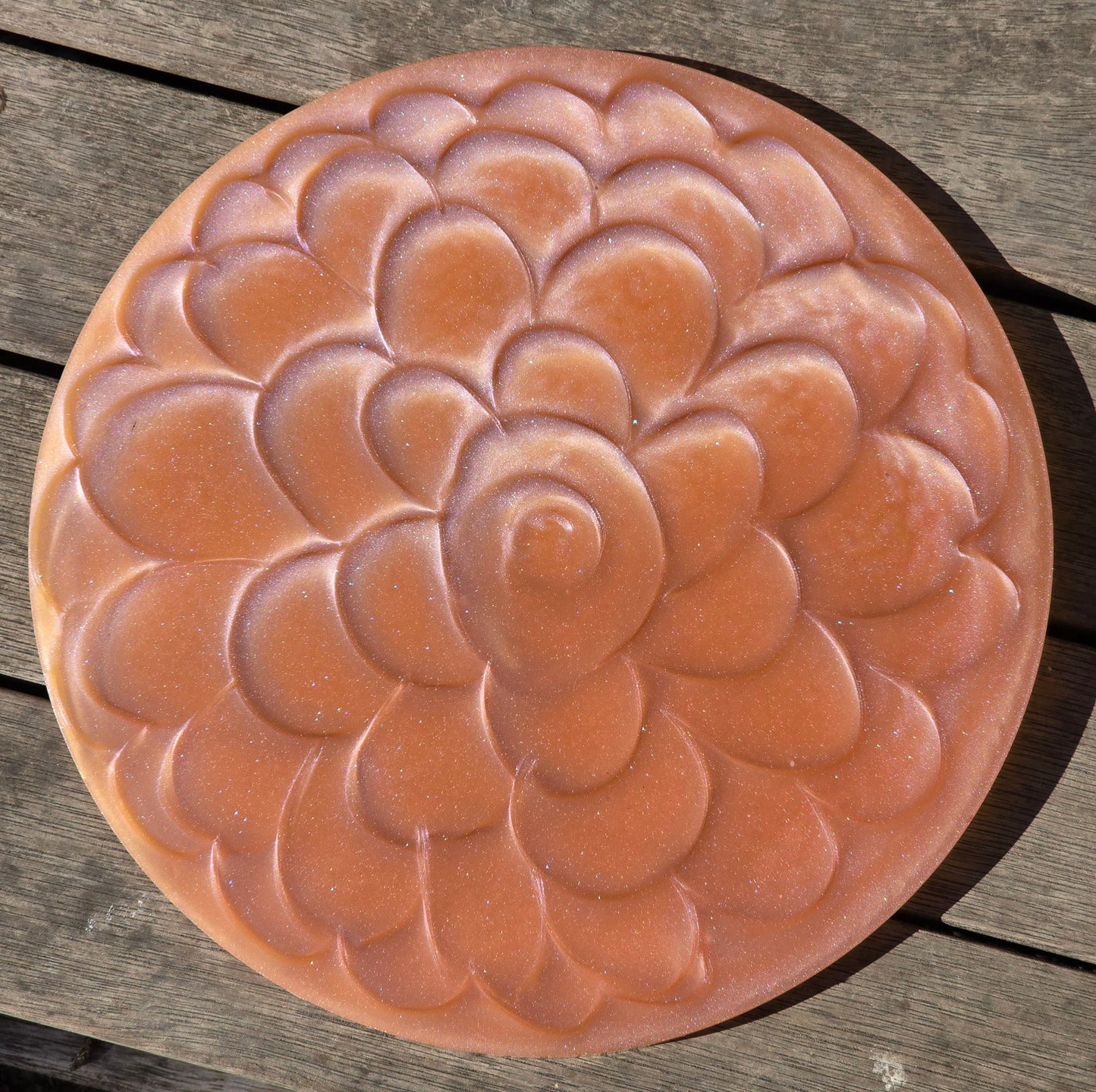 Round platter Rose pink