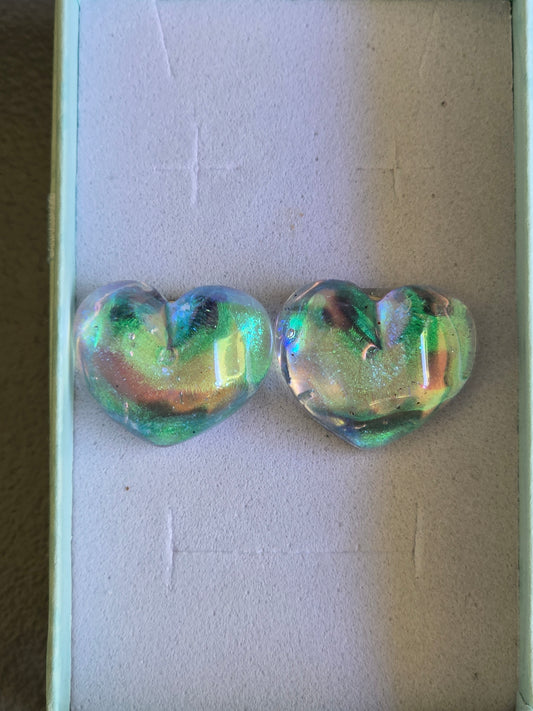 Earrings studs hearts