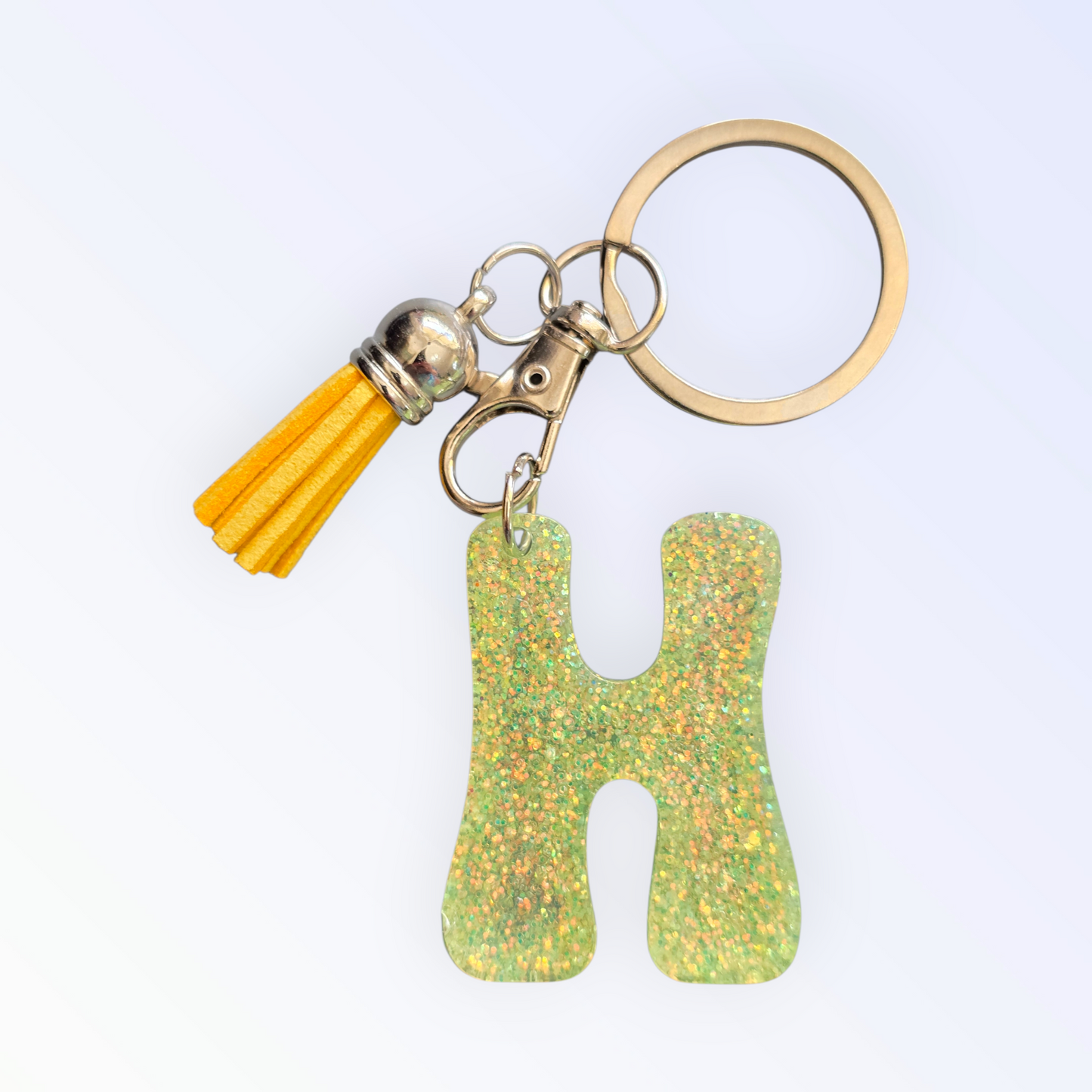 Keycharm alphabet "H" Yellow