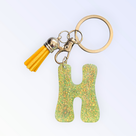 Keycharm alphabet "H" Yellow