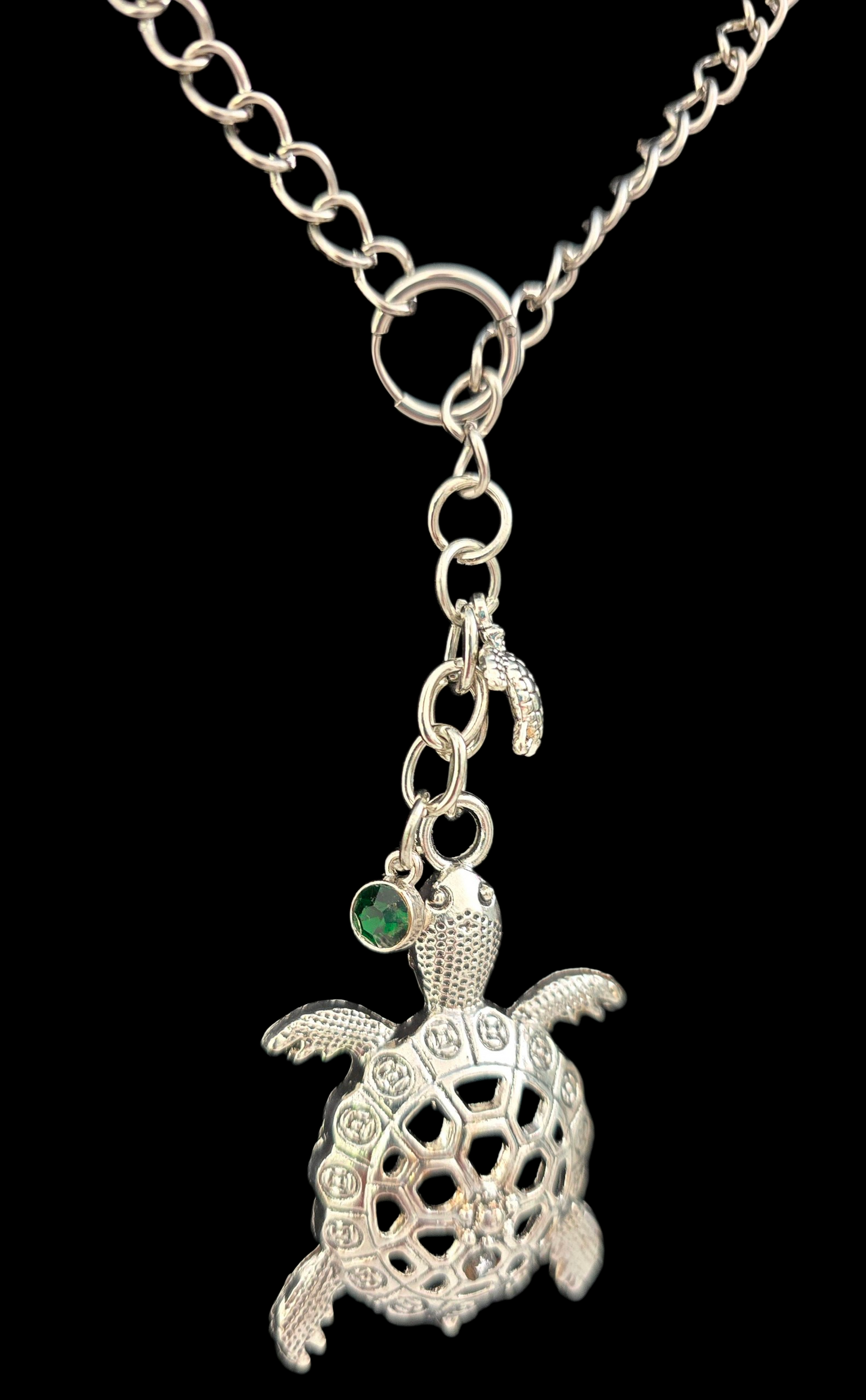 Pendant turtle silver