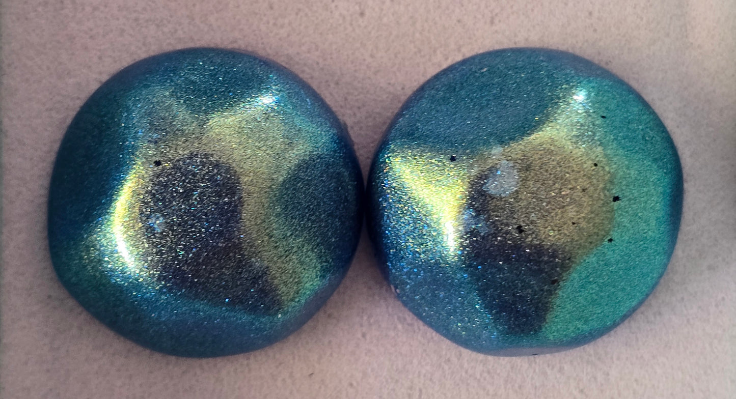 Earring studs blue