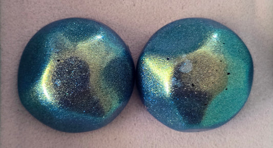 Earring studs blue